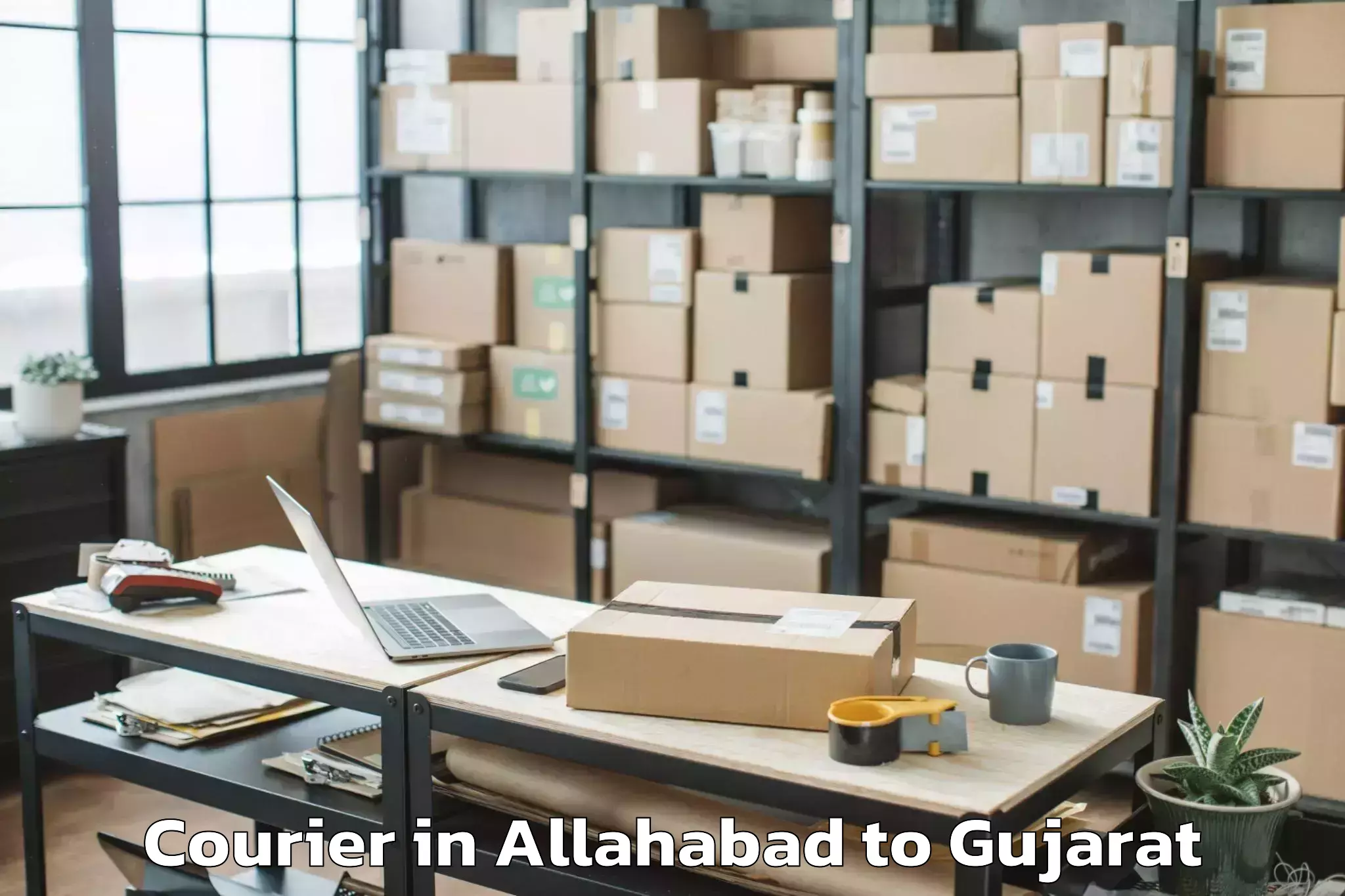 Allahabad to Gadhada Courier Booking